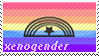 a xenogender flag stamp